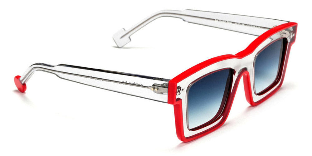 Sabine Be® Be Bobo Line Sun SB Be Bobo Line Sun 325 47 - Shiny Translucent Gray / Shiny Red Sunglasses