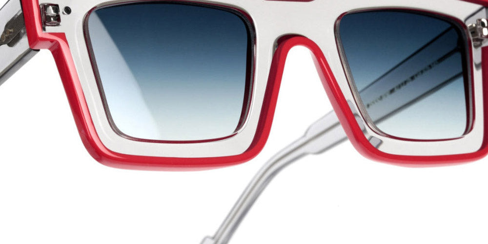 Sabine Be® Be Bobo Line Sun SB Be Bobo Line Sun 325 47 - Shiny Translucent Gray / Shiny Red Sunglasses