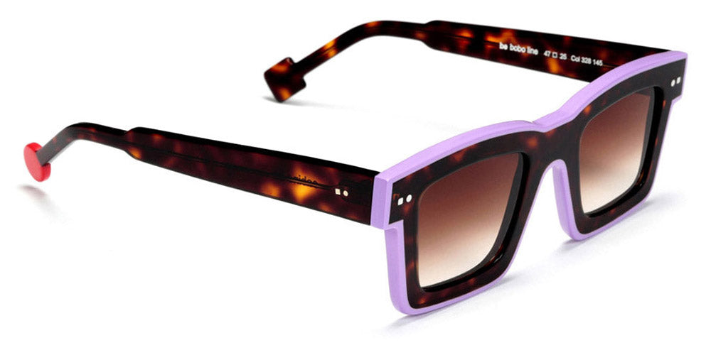 Sabine Be® Be Bobo Line Sun SB Be Bobo Line Sun 328 47 - Shiny Cherry Tortoise / Shiny Purple Sunglasses