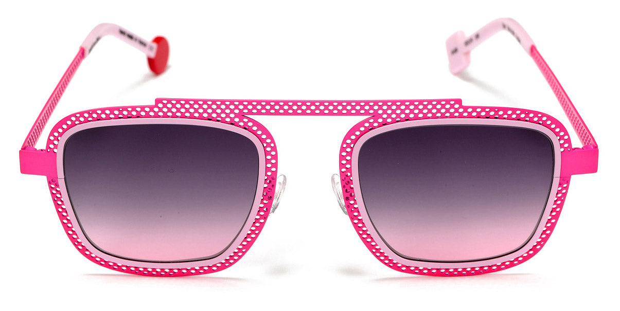 Sabine Be® Be Boyish Hole Sun SB Be Boyish Hole Sun 658 52 - Neon Pink Perforated Satin / Pastel Pink Satin Sunglasses