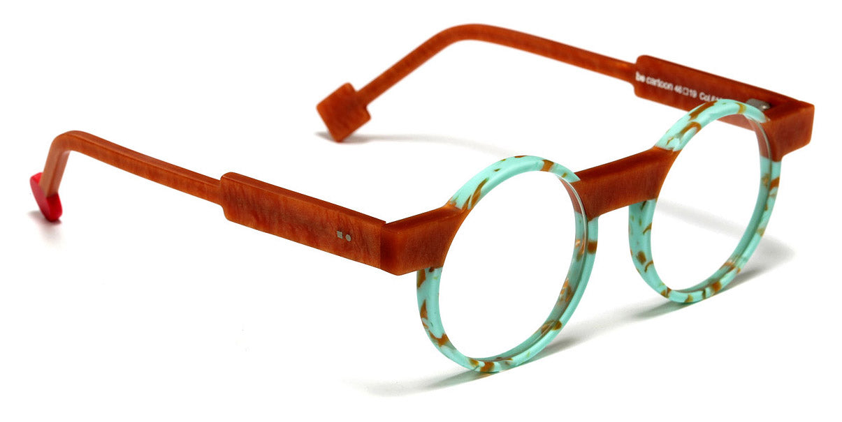 Sabine Be® Be Cartoon SB Be Cartoon 610 46 - Matt Marbled Turquoise / Matt Marbled Rust Eyeglasses