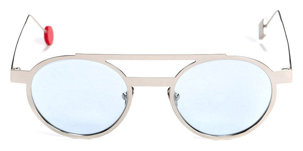 Sabine Be® Be Casual Sun Summer SB Be Casual Sun Summer 139ble 48 - Polished Palladium with blue lenses Sunglasses