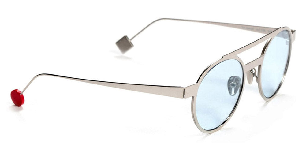 Sabine Be® Be Casual Sun Summer SB Be Casual Sun Summer 139ble 48 - Polished Palladium with blue lenses Sunglasses