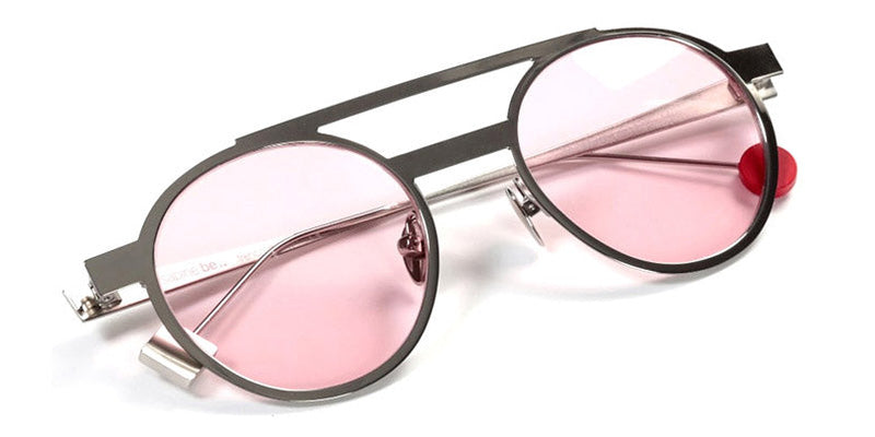 Sabine Be® Be Casual Sun Summer SB Be Casual Sun Summer 139ros 48 - Polished Palladium with pink lenses Sunglasses