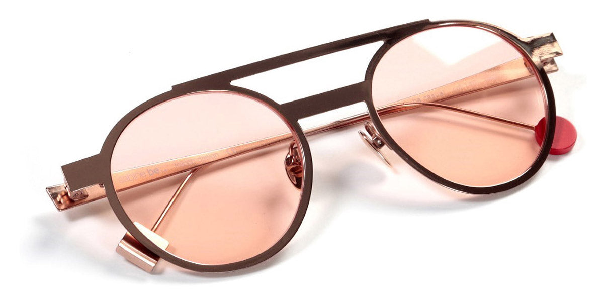 Sabine Be® Be Casual Sun Summer SB Be Casual Sun Summer 140pec 48 - Polished Rose Gold with pink lenses Sunglasses