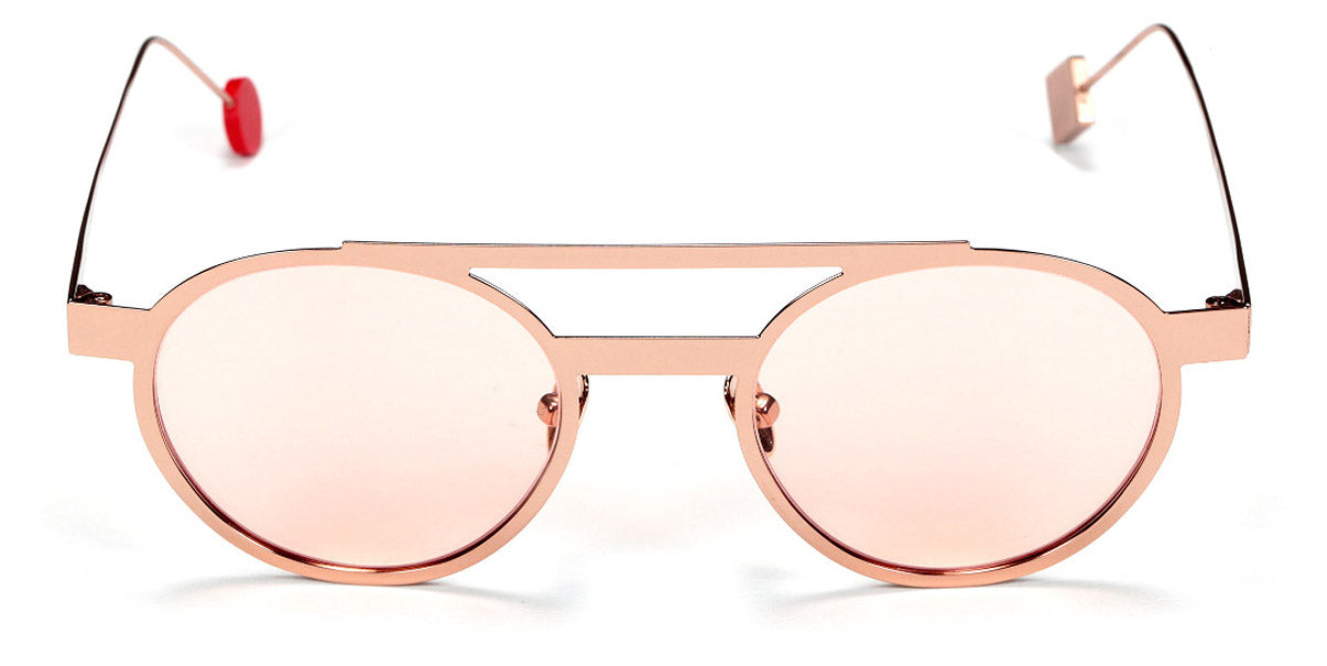 Sabine Be® Be Casual Sun Summer SB Be Casual Sun Summer 140pec 48 - Polished Rose Gold with pink lenses Sunglasses