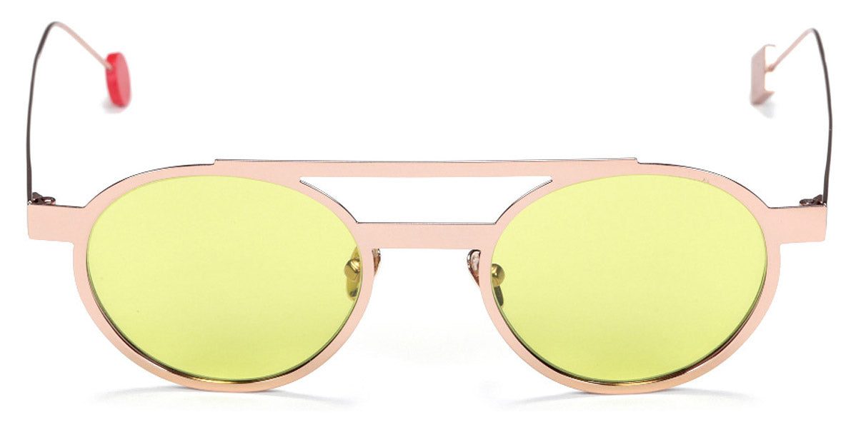 Sabine Be® Be Casual Sun Summer SB Be Casual Sun Summer 140ver 48 - Polished Rose Gold with green lenses Sunglasses