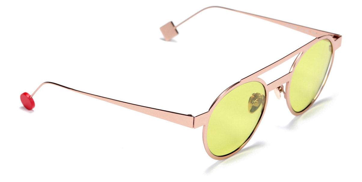 Sabine Be® Be Casual Sun Summer SB Be Casual Sun Summer 140ver 48 - Polished Rose Gold with green lenses Sunglasses