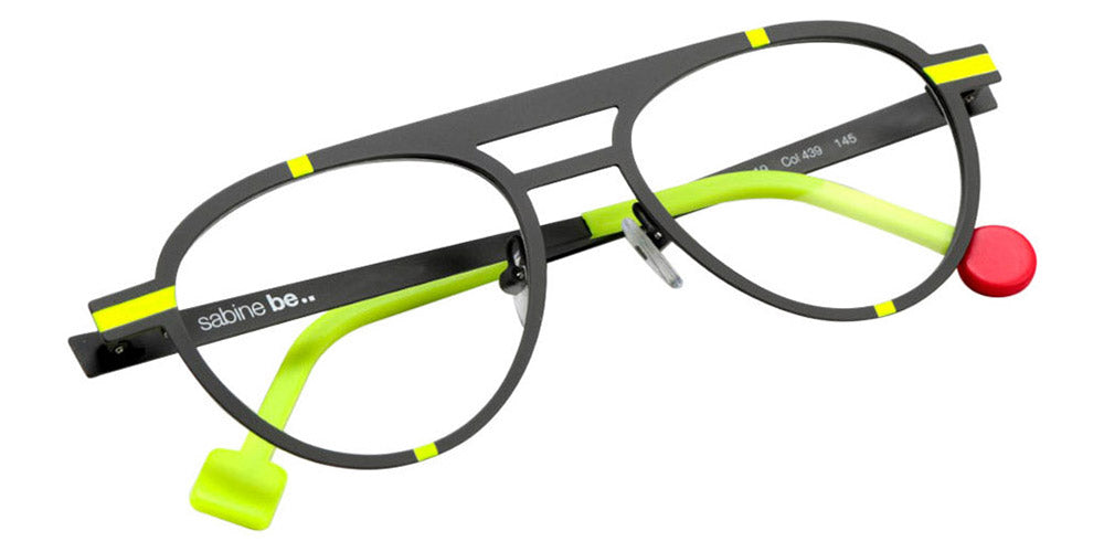 Sabine Be® Be Chill SB Be Chill 439 52 - Satin Taupe / Satin Neon Yellow Eyeglasses