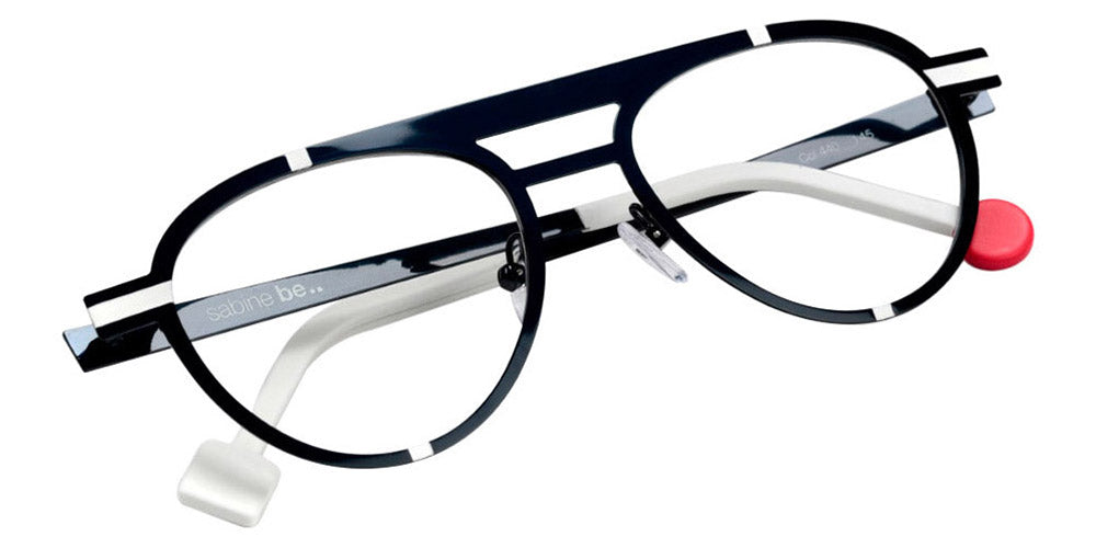 Sabine Be® Be Chill SB Be Chill 440 52 - Shiny Navy Blue / Satin White Eyeglasses