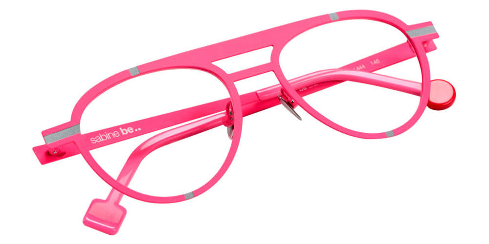 Sabine Be® Be Chill SB Be Chill 444 52 - Satin Neon Pink / Satin Palladium Eyeglasses