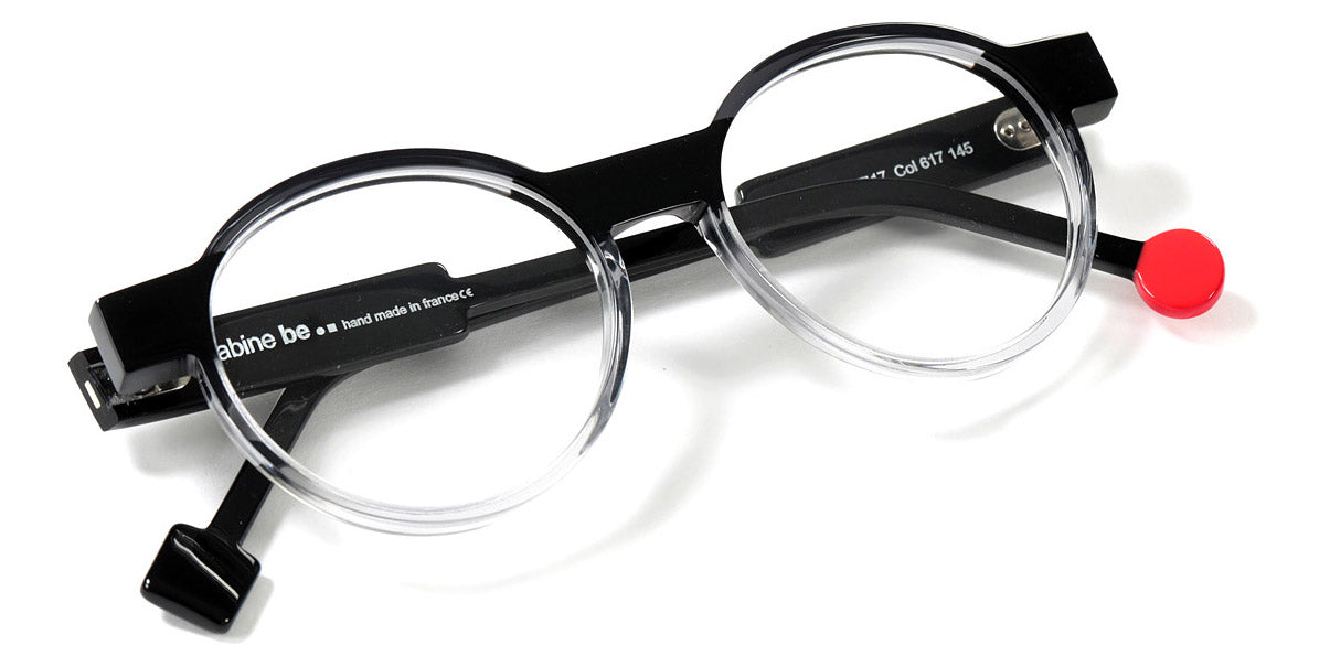 Sabine Be® Be Clever SB Be Clever 617 50 - Shiny Gray Gradient / Shiny Black Eyeglasses