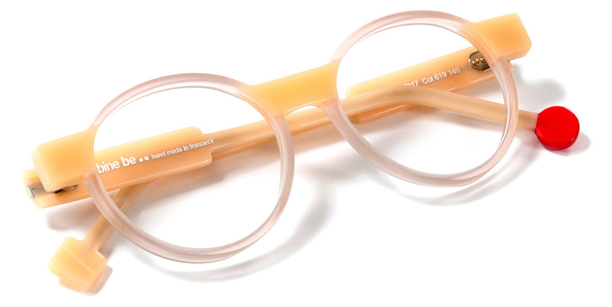 Sabine Be® Be Clever SB Be Clever 619 50 - Matte Translucent Nude / Shiny Peach Eyeglasses