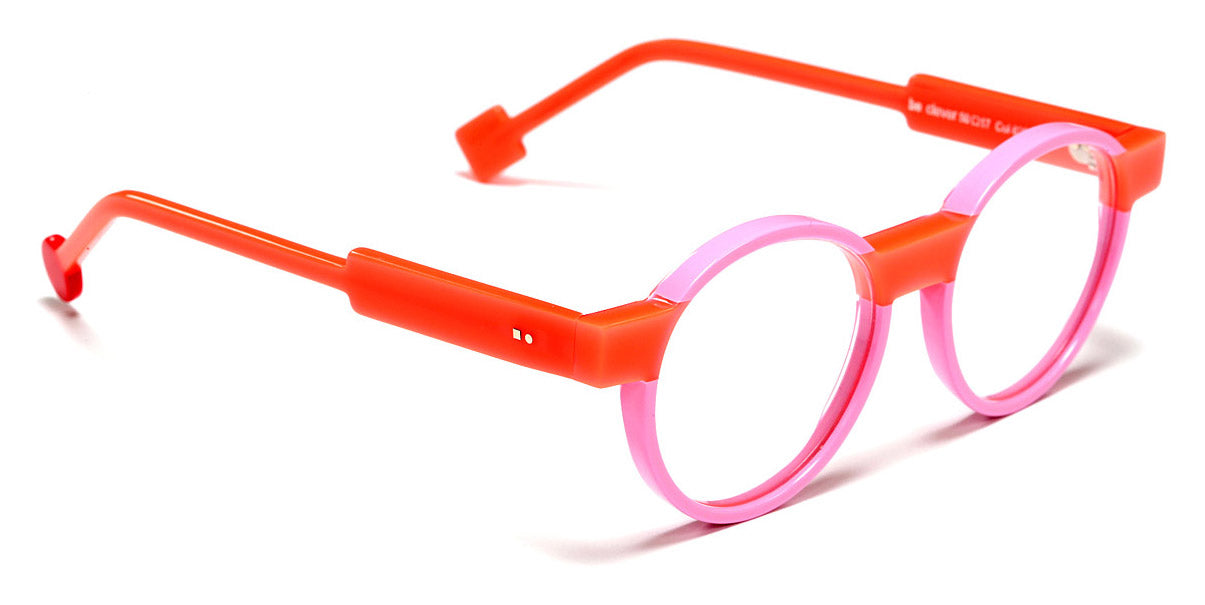 Sabine Be® Be Clever SB Be Clever 620 50 - Shiny Solid Pink / Shiny Miami Orange Eyeglasses