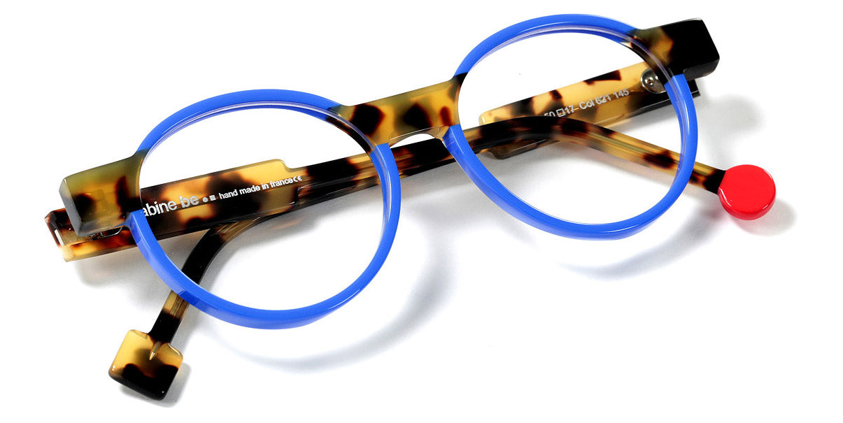 Sabine Be® Be Clever SB Be Clever 621 50 - Shiny Majorelle Blue / Shiny Tokyo Tortoiseshell Eyeglasses