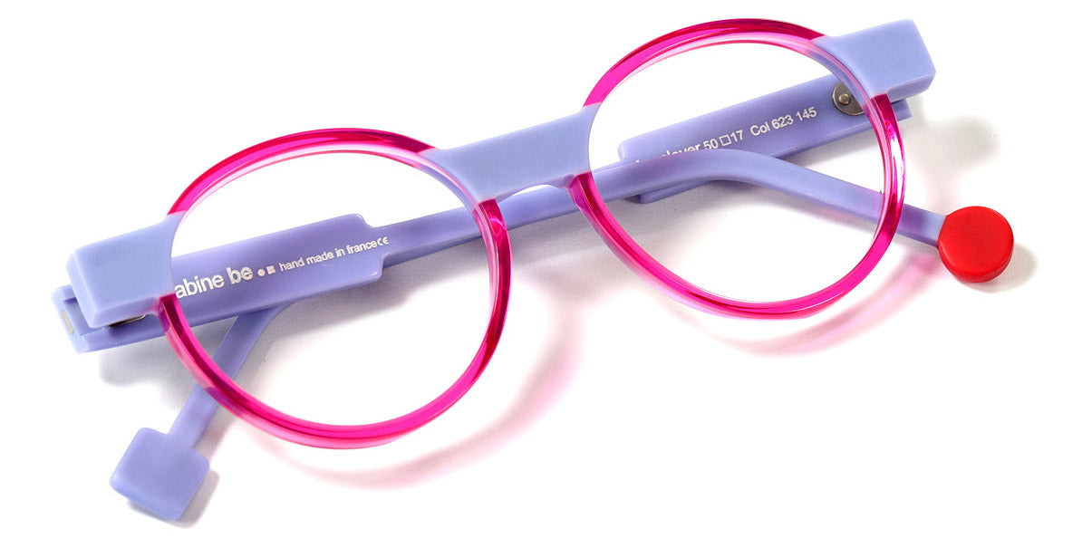 Sabine Be® Be Clever SB Be Clever 623 50 - Shiny Translucent Fuchsia / Matte Lavender Eyeglasses