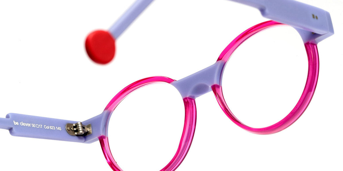 Sabine Be® Be Clever SB Be Clever 623 50 - Shiny Translucent Fuchsia / Matte Lavender Eyeglasses