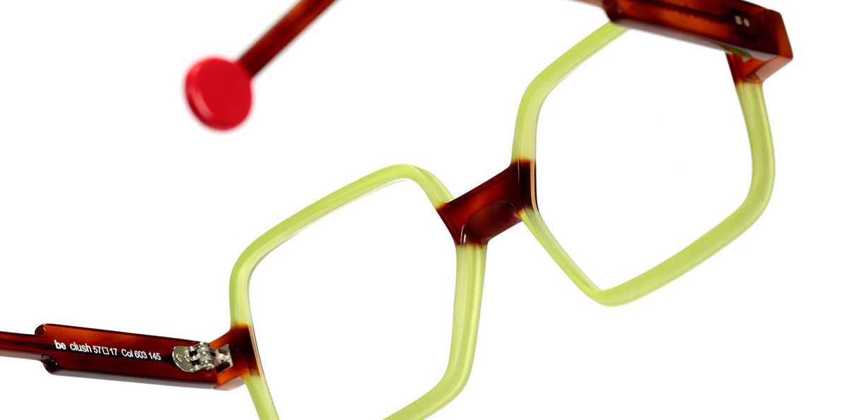 Sabine Be® Be Clush SB Be Clush 603 57 - Shiny Translucent Lime / Shiny Blonde Tortoiseshell Eyeglasses