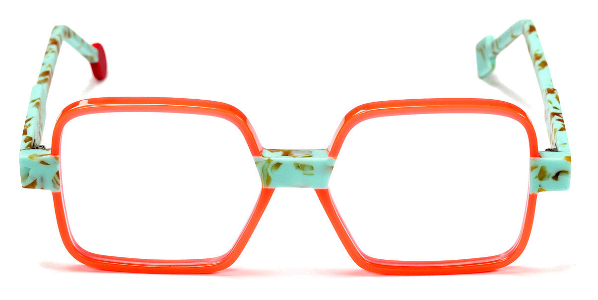 Sabine Be® Be Clush SB Be Clush 604 57 - Shiny Miami Neon Orange / Matte Marbled Turquoise Eyeglasses