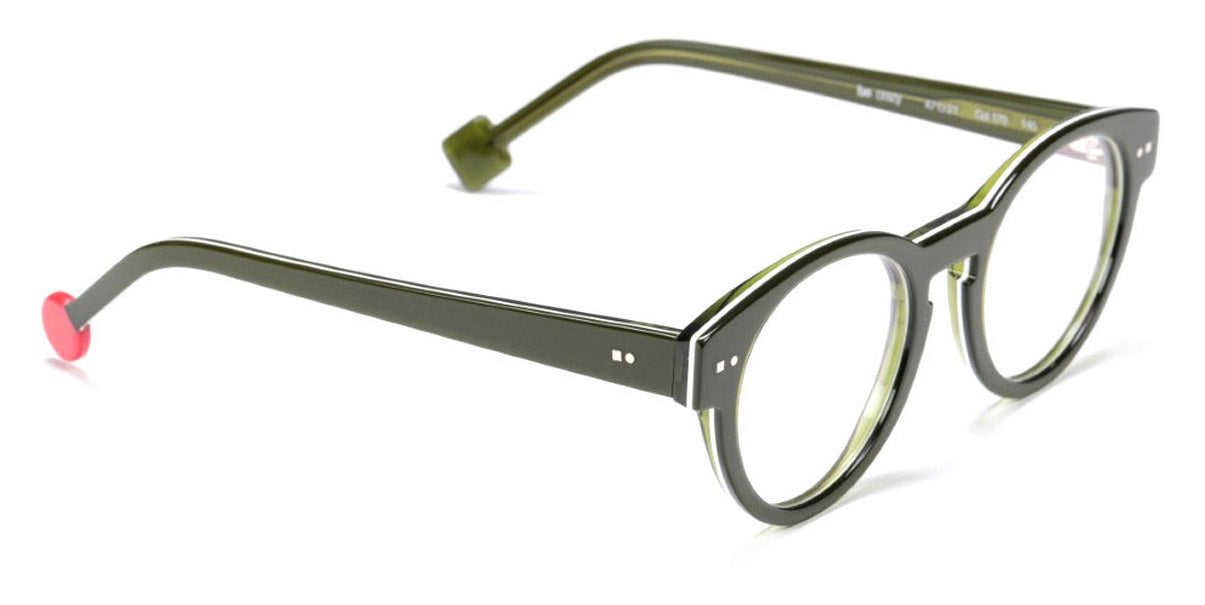 Sabine Be® Be Crazy SB Be Crazy 170 47 - Shiny Translucent Dark Green / White / Shiny Translucent Dark Green Eyeglasses