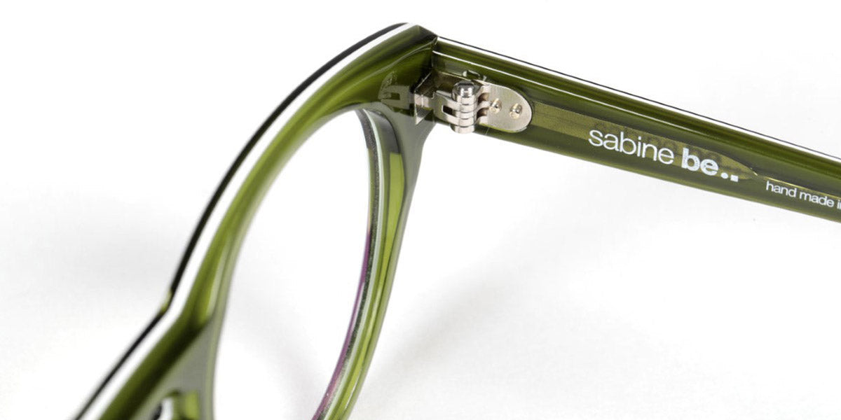 Sabine Be® Be Crazy SB Be Crazy 170 47 - Shiny Translucent Dark Green / White / Shiny Translucent Dark Green Eyeglasses