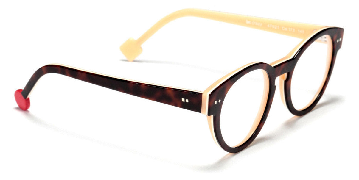 Sabine Be® Be Crazy SB Be Crazy 173 47 - Shiny Auburn Tortoise / White / Shiny Peach Eyeglasses