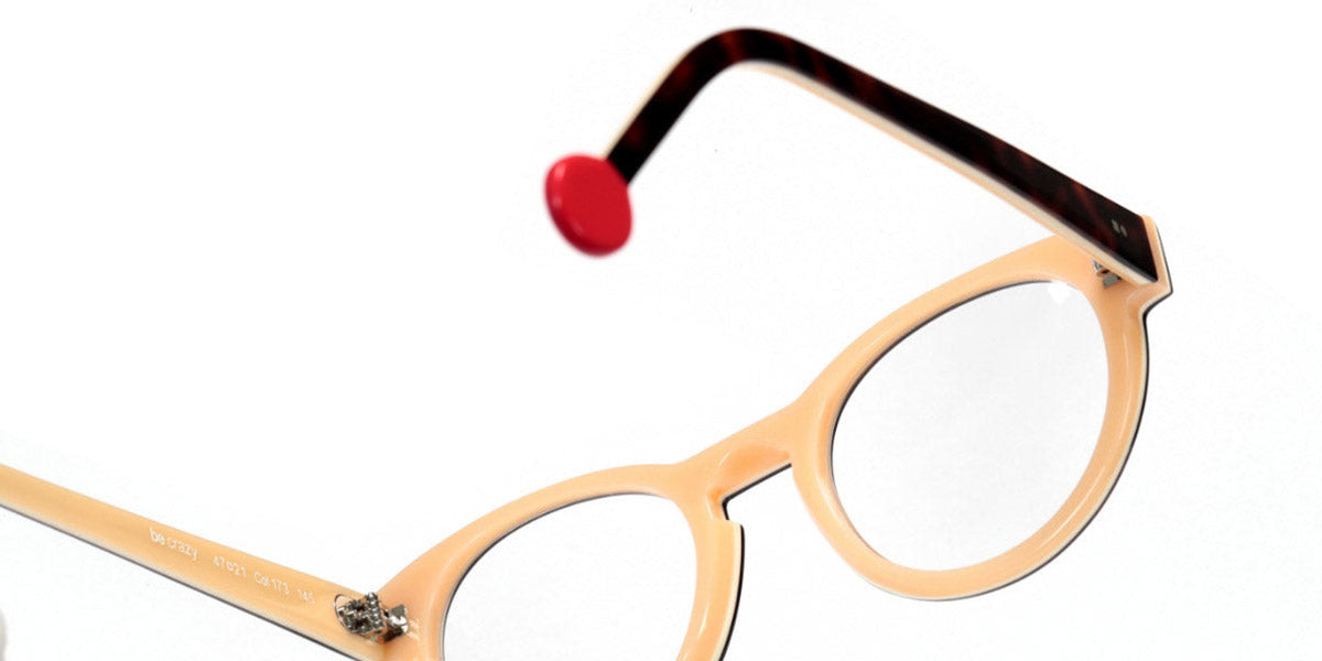 Sabine Be® Be Crazy SB Be Crazy 173 47 - Shiny Auburn Tortoise / White / Shiny Peach Eyeglasses