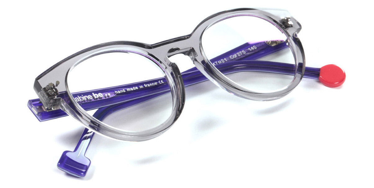 Sabine Be® Be Crazy SB Be Crazy 275 47 - Shiny Translucent /Shiny Purple Eyeglasses