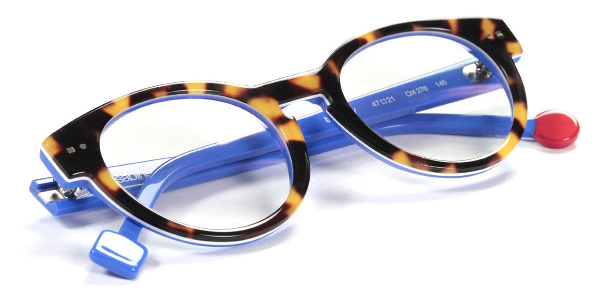 Sabine Be® Be Crazy SB Be Crazy 276 47 - Shiny Tokyo Tortoise / White / Shiny Blue Majorelle / Shiny Blue Majorelle Eyeglasses