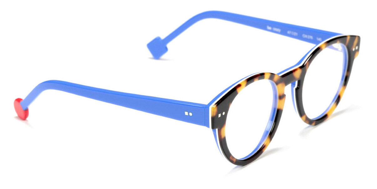 Sabine Be® Be Crazy SB Be Crazy 276 47 - Shiny Tokyo Tortoise / White / Shiny Blue Majorelle / Shiny Blue Majorelle Eyeglasses