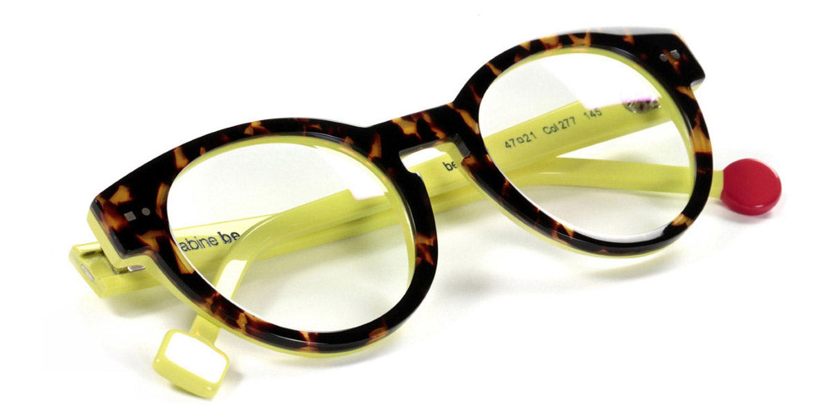 Sabine Be® Be Crazy SB Be Crazy 277 47 - Shiny Tiger Tortoise / Shiny Yellow / Shiny Yellow Eyeglasses