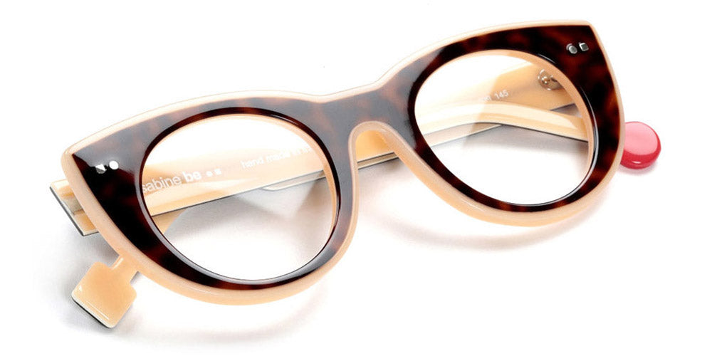 Sabine Be® Be Cute Line SB Be Cute Line 299 49 - Shiny Auburn Tortoise / Shiny Peach Eyeglasses