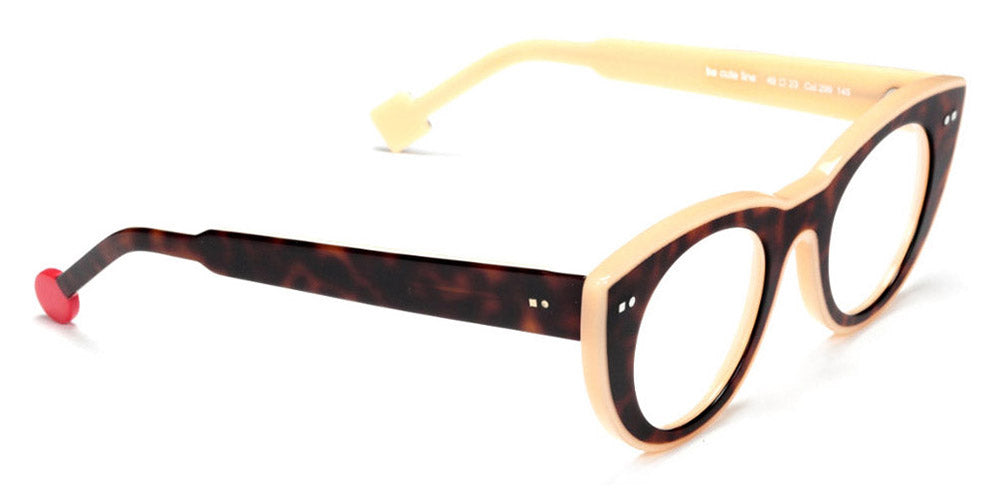 Sabine Be® Be Cute Line SB Be Cute Line 299 49 - Shiny Auburn Tortoise / Shiny Peach Eyeglasses