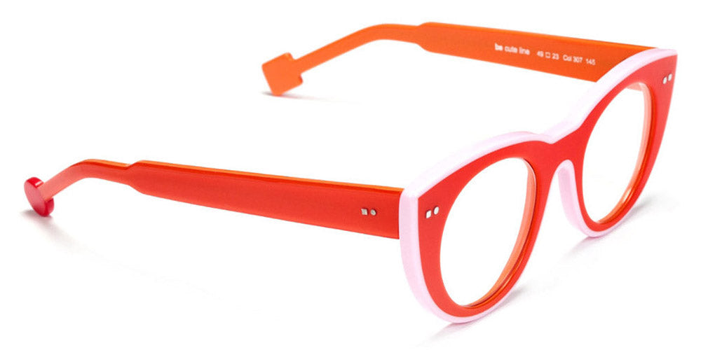 Sabine Be® Be Cute Line SB Be Cute Line 307 49 - Shiny Orange / Shiny Baby Pink Eyeglasses