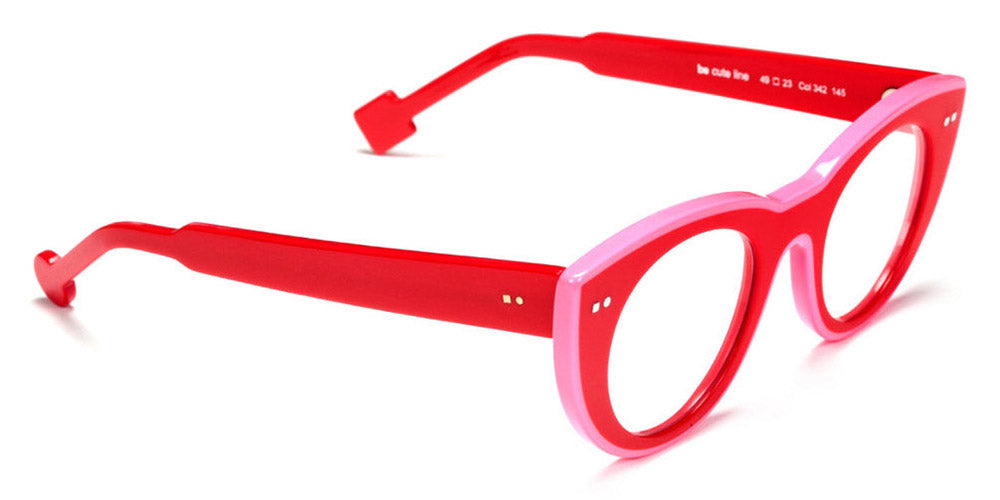 Sabine Be® Be Cute Line SB Be Cute Line 342 49 - Shiny Red / Shiny Neon Pink Eyeglasses