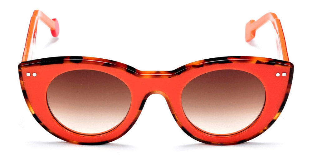 Sabine Be® Be Cute Line Sun SB Be Cute Line Sun 301 48 - Shiny Orange / Shiny Fawn Tortoise Sunglasses