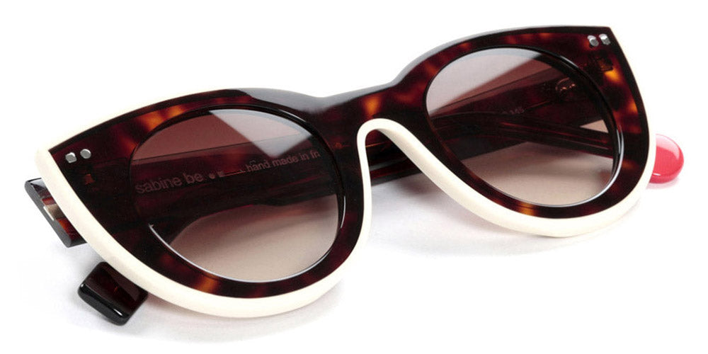 Sabine Be® Be Cute Line Sun SB Be Cute Line Sun 309 48 - Shiny Cherry Tortoise / Shiny Ivory Sunglasses