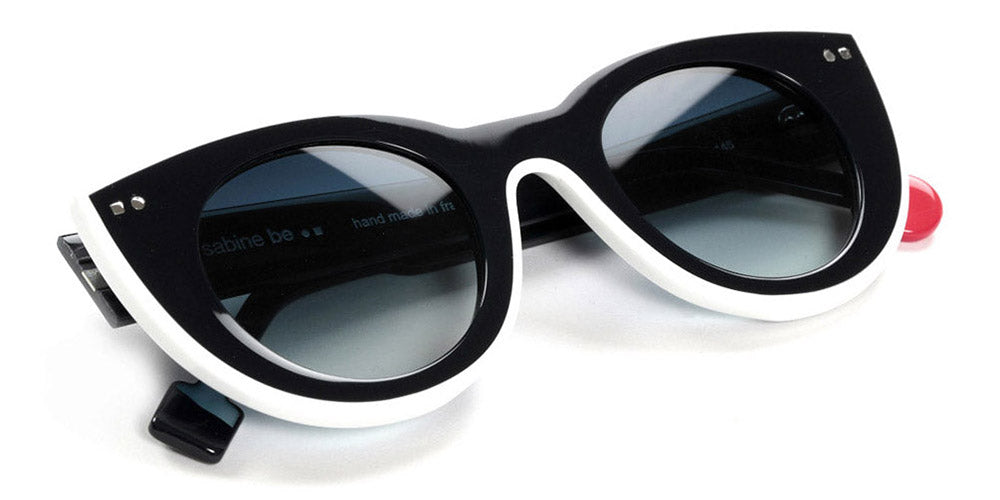 Sabine Be® Be Cute Line Sun SB Be Cute Line Sun 311 48 - Shiny Midnight Blue / Shiny White Sunglasses