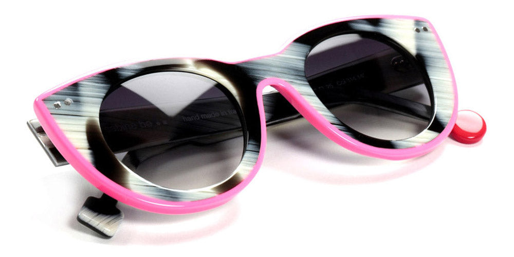 Sabine Be® Be Cute Line Sun SB Be Cute Line Sun 314 48 - Shiny Horn / Shiny Neon Pink Sunglasses