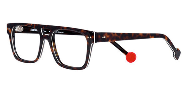 Sabine Be® Be Dandy SB Be Dandy 163 55 - Shiny Dark Tortoise / White / Shiny Dark Tortoise Eyeglasses