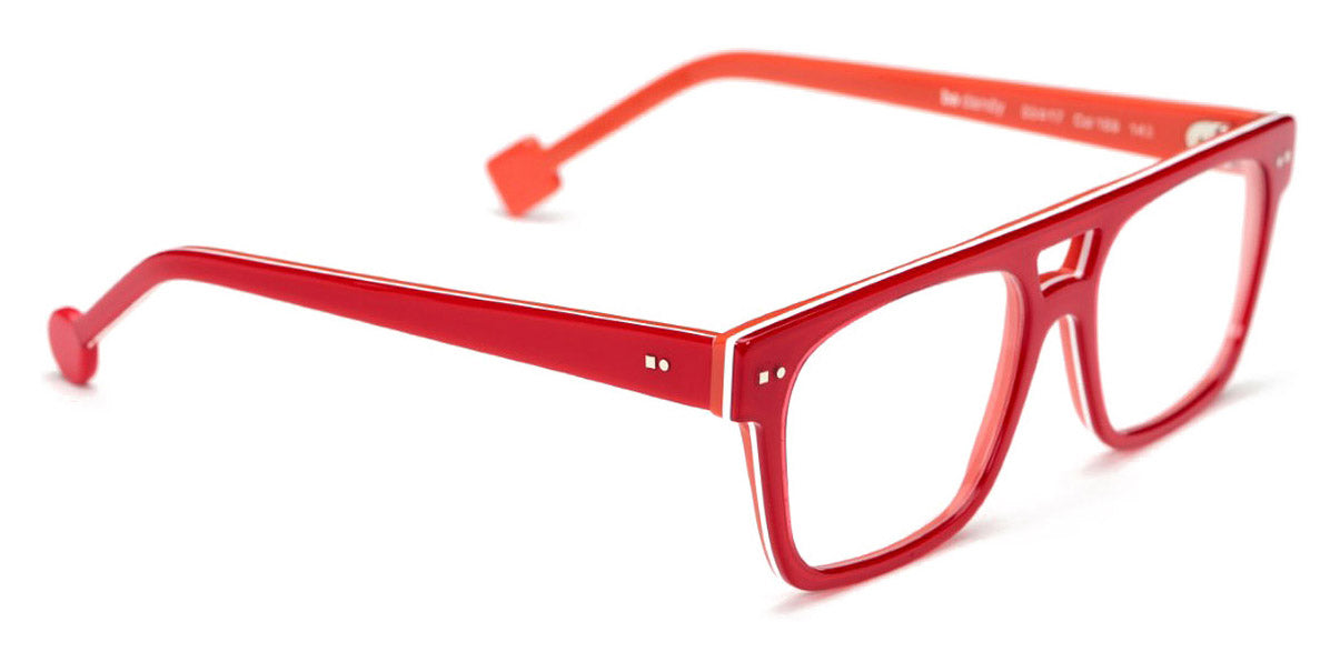 Sabine Be® Be Dandy SB Be Dandy 169 55 - Shiny Translusent Red / White / Shiny Orange Eyeglasses