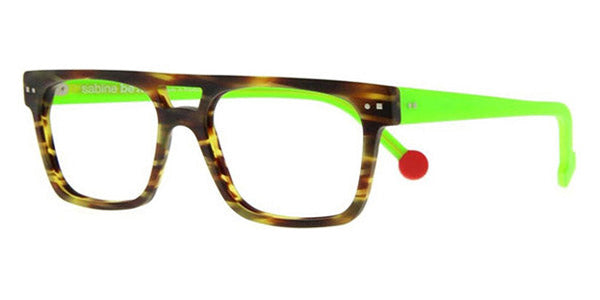 Sabine Be® Be Dandy SB Be Dandy 57 55 - Matte Veined Tortoise / Matte Neon Green Eyeglasses