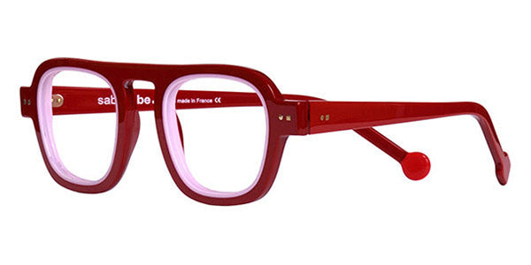 Sabine Be® Be Factory SB Be Factory 119 46 - Shiny Burgundy / Shiny Baby Pink Eyeglasses