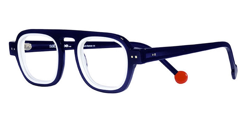 Sabine Be® Be Factory SB Be Factory 12 46 - Shiny Navy Blue / Shiny White Eyeglasses