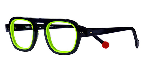 Sabine Be® Be Factory SB Be Factory 81 46 - Shiny Navy Blue / Shiny Neon Yellow Eyeglasses