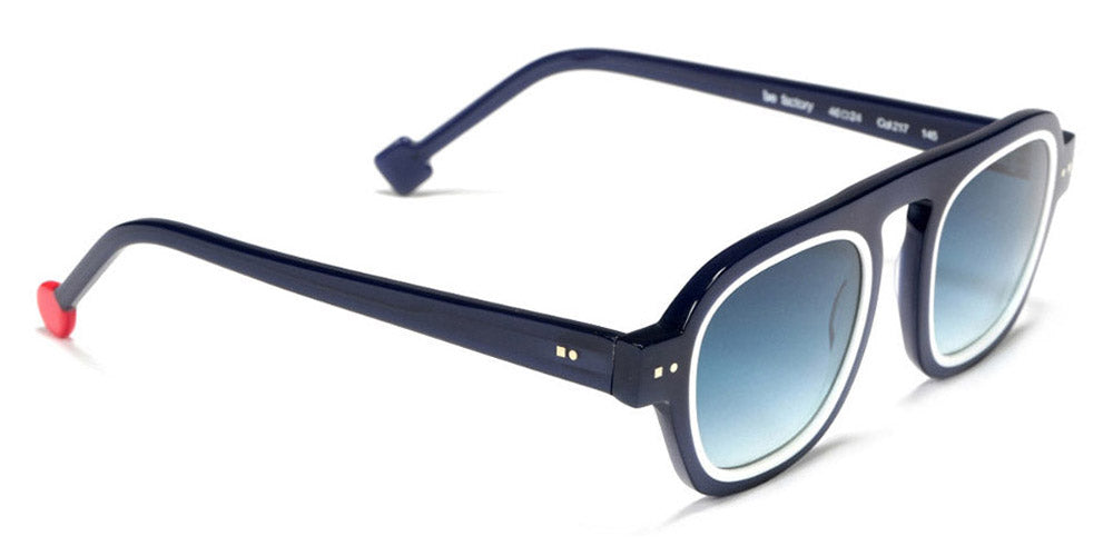 Sabine Be® Be Factory Sun SB Be Factory Sun 02 46 - Shiny Navy Blue / Shiny White Sunglasses