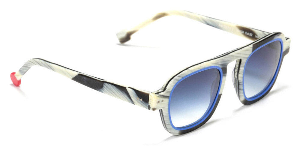 Sabine Be® Be Factory Sun SB Be Factory Sun 03 46 - Matte Horn / Matte Blue Klein Sunglasses