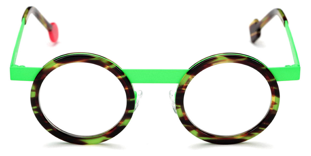 Sabine Be® Be Gipsy SB Be Gipsy 397 43 - Shiny Veined Tortoise / Satin Neon Green Eyeglasses