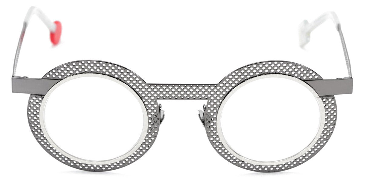 Sabine Be® Be Gipsy Hole SB Be Gipsy Hole 502 43 - Dark Ruthenium Polished Perforated / Polished Palladium Eyeglasses