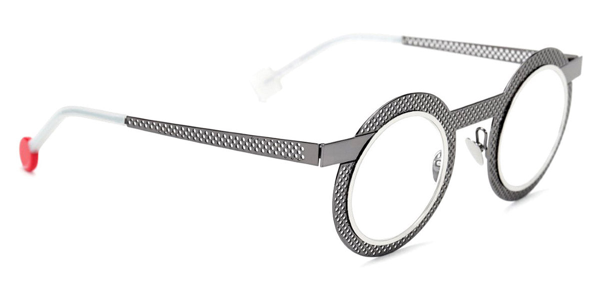 Sabine Be® Be Gipsy Hole SB Be Gipsy Hole 502 43 - Dark Ruthenium Polished Perforated / Polished Palladium Eyeglasses